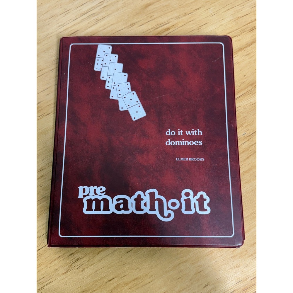 Pre Math-It Do It With Dominoes Elmer Brooks Home Grown Kids Vintage Math Set